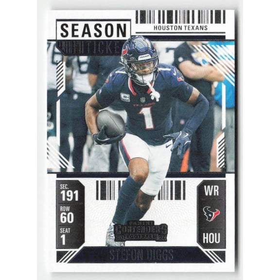 2024 Panini Contenders Stefon Diggs Houston Texans #40 Game Ticket Bronze Football Card
