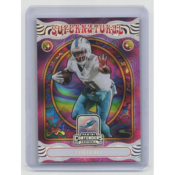 2024 Panini Contenders Supernatural Silver #6 Tyreek Hill Miami Dolphins Football Card
