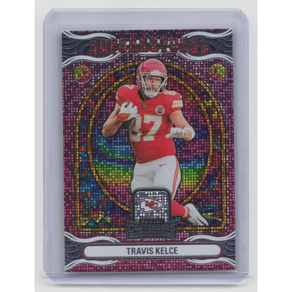 2024 Panini Contenders Supernatural Travis Kelce Kansas City Chiefs #9 Football Card