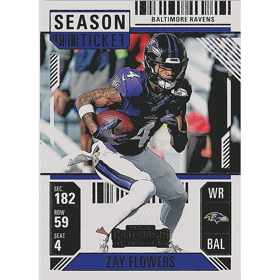 2024 Panini Contenders Zay Flowers Baltimore Ravens Retail #8 Football Card