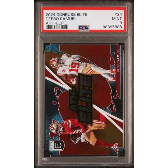 2024 Panini Donruss Elite Ath-Elite Deebo Samuel #24 PSA 9