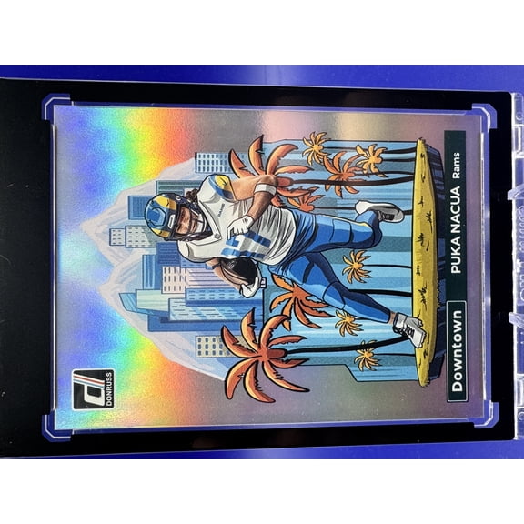 2024 Panini Donruss Football Downtown Puka Nacua SSP Los Angeles Rams