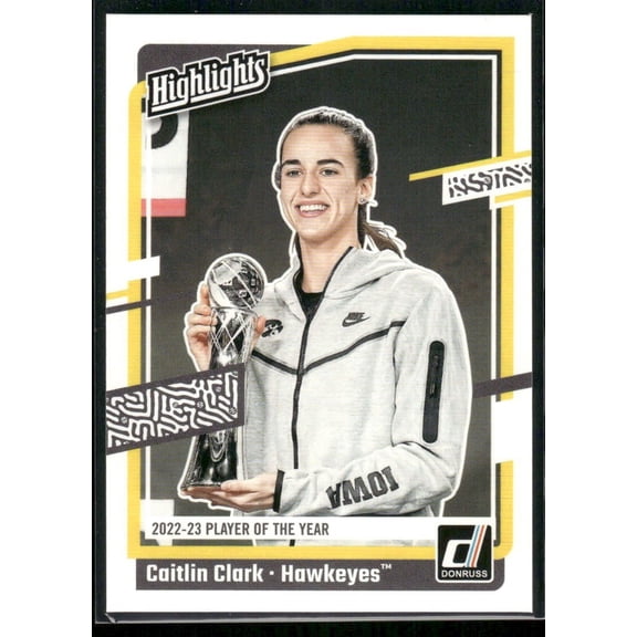 2024 Panini Donruss Highlights Caitlin Clark #H13 Iowa Hawkeyes Basketball Card