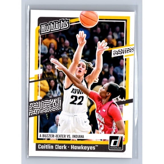 2024 Panini Donruss Highlights Caitlin Clark Iowa Hawkeyes H6 Basketball Card