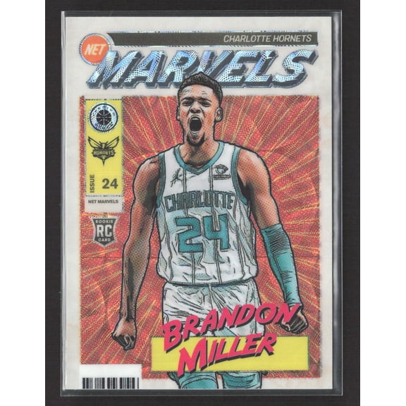 2024 Panini Donruss Net Marvels Brandon Miller Charlotte Hornets RC #29 Basketball Trading Card