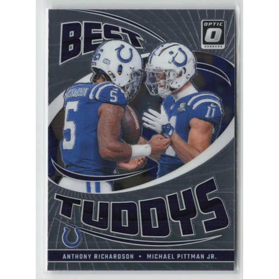 2024 Panini Donruss Optic Best Tuddys #7 Anthony Richardson Michael Pittman Jr Colts Football Card
