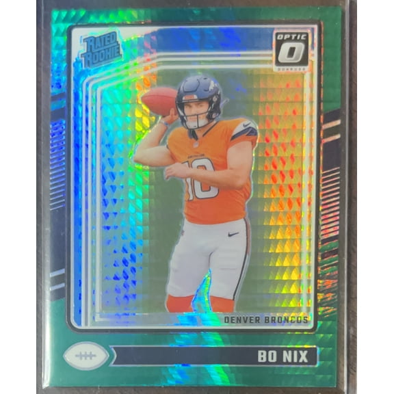 2024 Panini Donruss Optic Bo Nix #209 Green Velocity