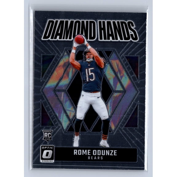 2024 Panini Donruss Optic Diamond Hands Rome Odunze #1 RC