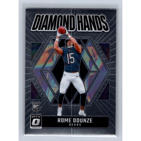 2024 Panini Donruss Optic Diamond Hands Rome Odunze #1 RC