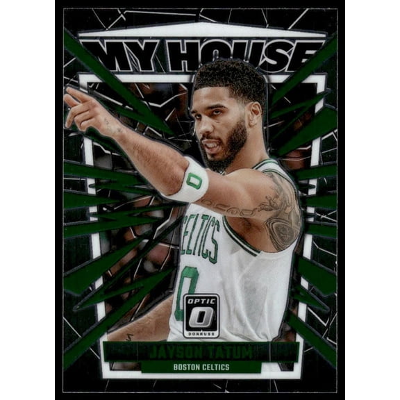 2024 Panini Donruss Optic My House Green Jayson Tatum #7 Boston Celtics Basketball Card
