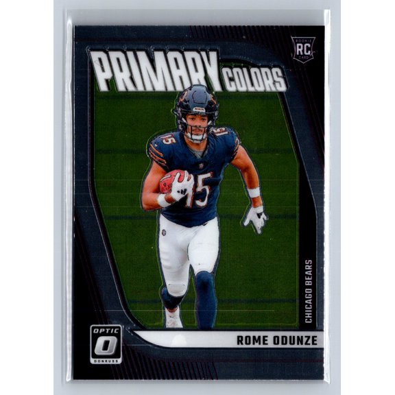 2024 Panini Donruss Optic Primary Colors Rome Odunze Chicago Bears RC #16 Football Card