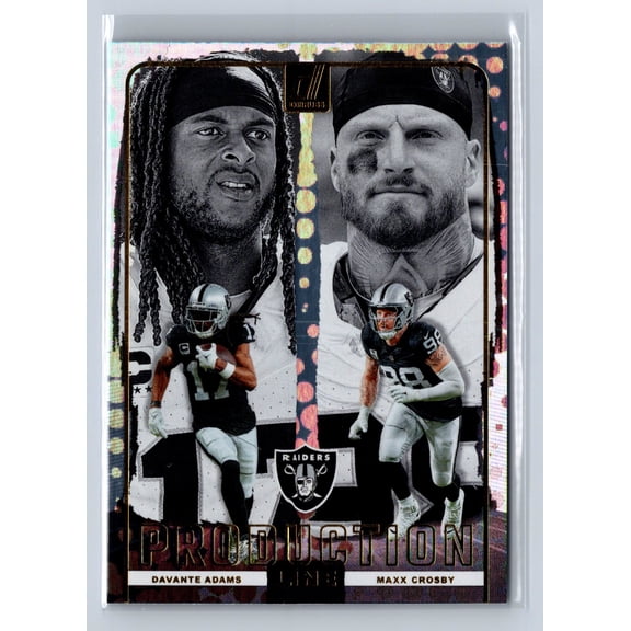 2024 Panini Donruss Production Line Davante Adams Maxx Crosby Las Vegas Raiders #3 Football Card