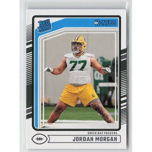 2024 Panini Donruss Rated Rookie Jordan Morgan Green Bay Packers #370 Football Card