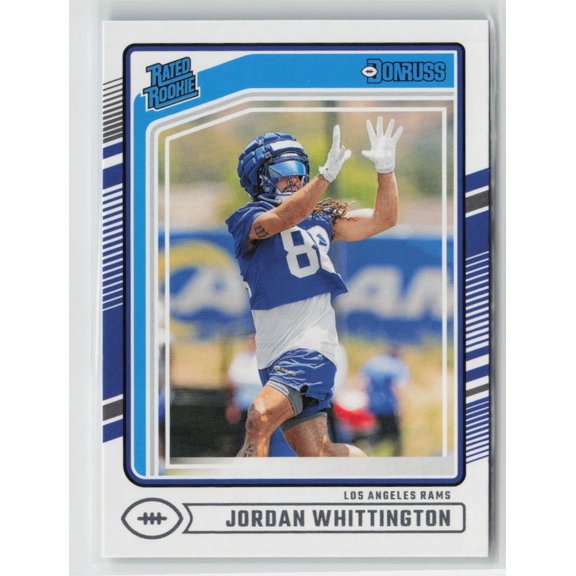 2024 Panini Donruss Rated Rookie #352 Jordan Whittington Los Angeles Rams Football Card