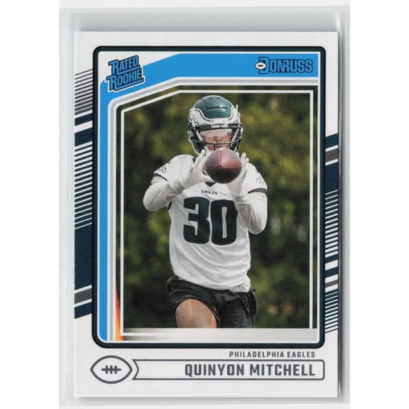 2024 Panini Donruss Rated Rookie Quinyon Mitchell Philadelphia Eagles #361 Football Card