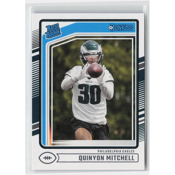 2024 Panini Donruss Rated Rookie Quinyon Mitchell Philadelphia Eagles #361 Football Card
