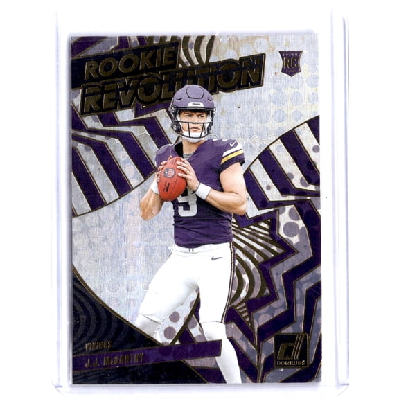 2024 Panini Donruss Rookie Revolution J.J. McCarthy #3 RC Minnesota Vikings NFL Football Trading Card