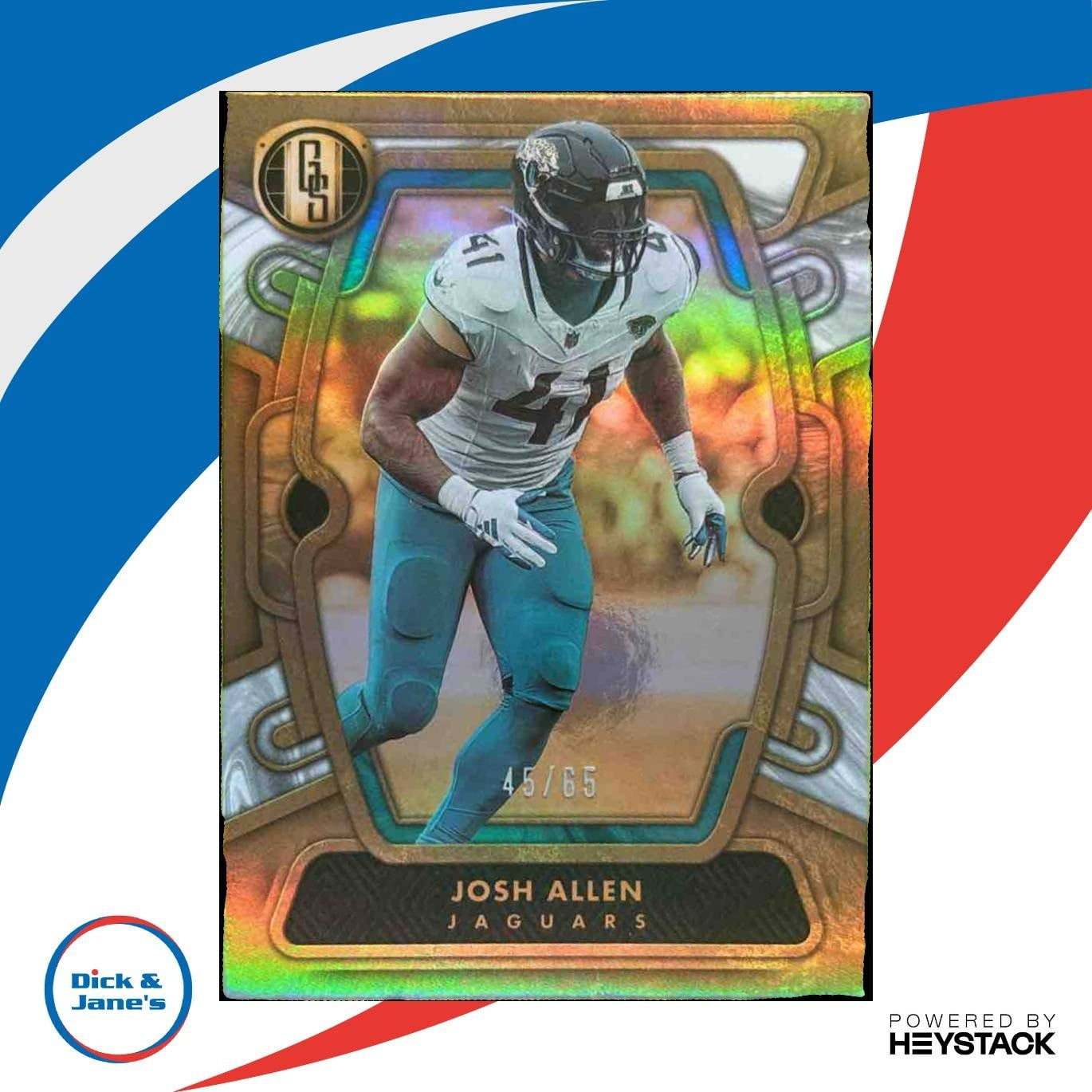 2018 Score Football #350 Josh Allen Rookie Card - GMA Graded 10, Buffalo Bills