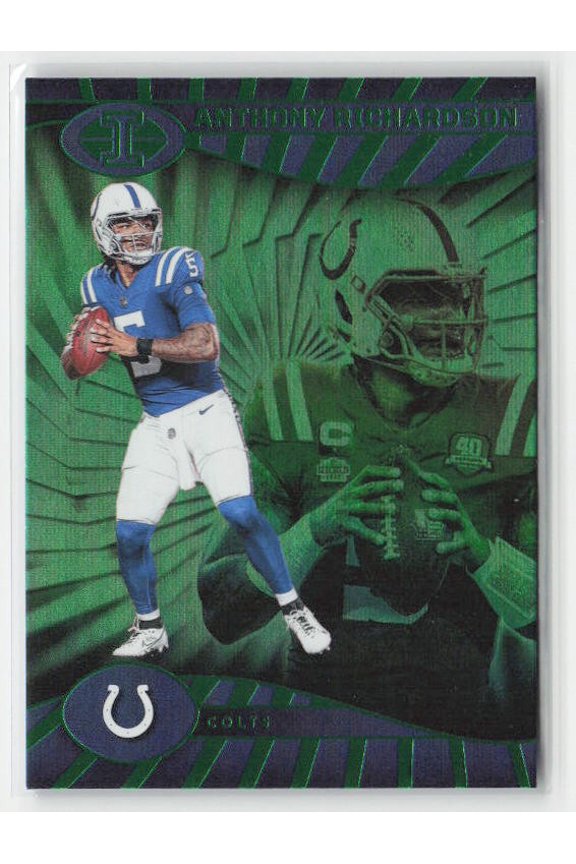 2024 Panini Illusions Anthony Richardson Indianapolis Colts #35 Emerald Trophy Collection Football Card