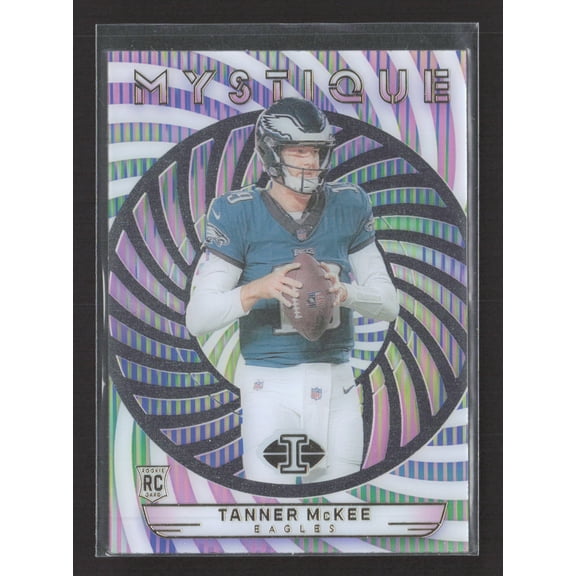 2024 Panini Illusions Mystique Philadelphia Eagles Tanner McKee RC Football Card #36 Excellent