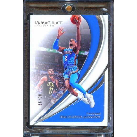 2024 Panini Immaculate Collection Shai Gilgeous-Alexander #59 66/98 Oklahoma City Thunder Basketball Card