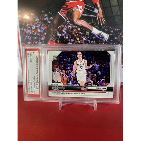 2024 Panini Instant WNBA #28 Caitlin Clark Rookie Card First Double-Double T.C.T. GEM MINT 10