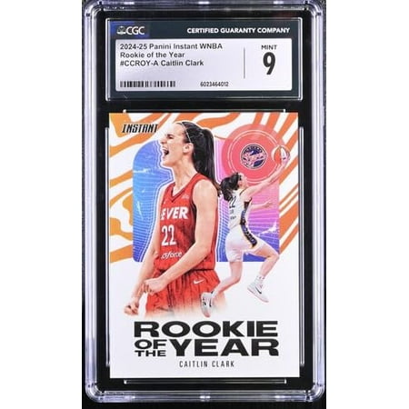 2024 Panini Instant WNBA Rookie of the Year Caitlin Clark RC /115750 Card Graded CGC 9