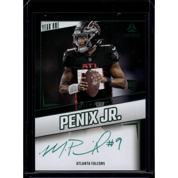 2024 Panini Luminance Year One Michael Penix Jr. #YOS-MPJ Green Ink RC