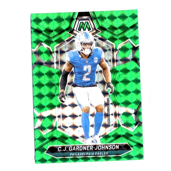 2024 Panini Mosaic Football C.J. Gardner-Johnson #181 Green NFL Trading Card Philadelphia Eagles Philadelphia Eagles NFL Football Trading Card