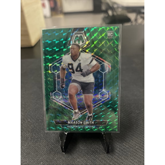 2024 Panini Mosaic Maason Smith #347 Green Mosaic Short Print Parallel/Variety Rookie