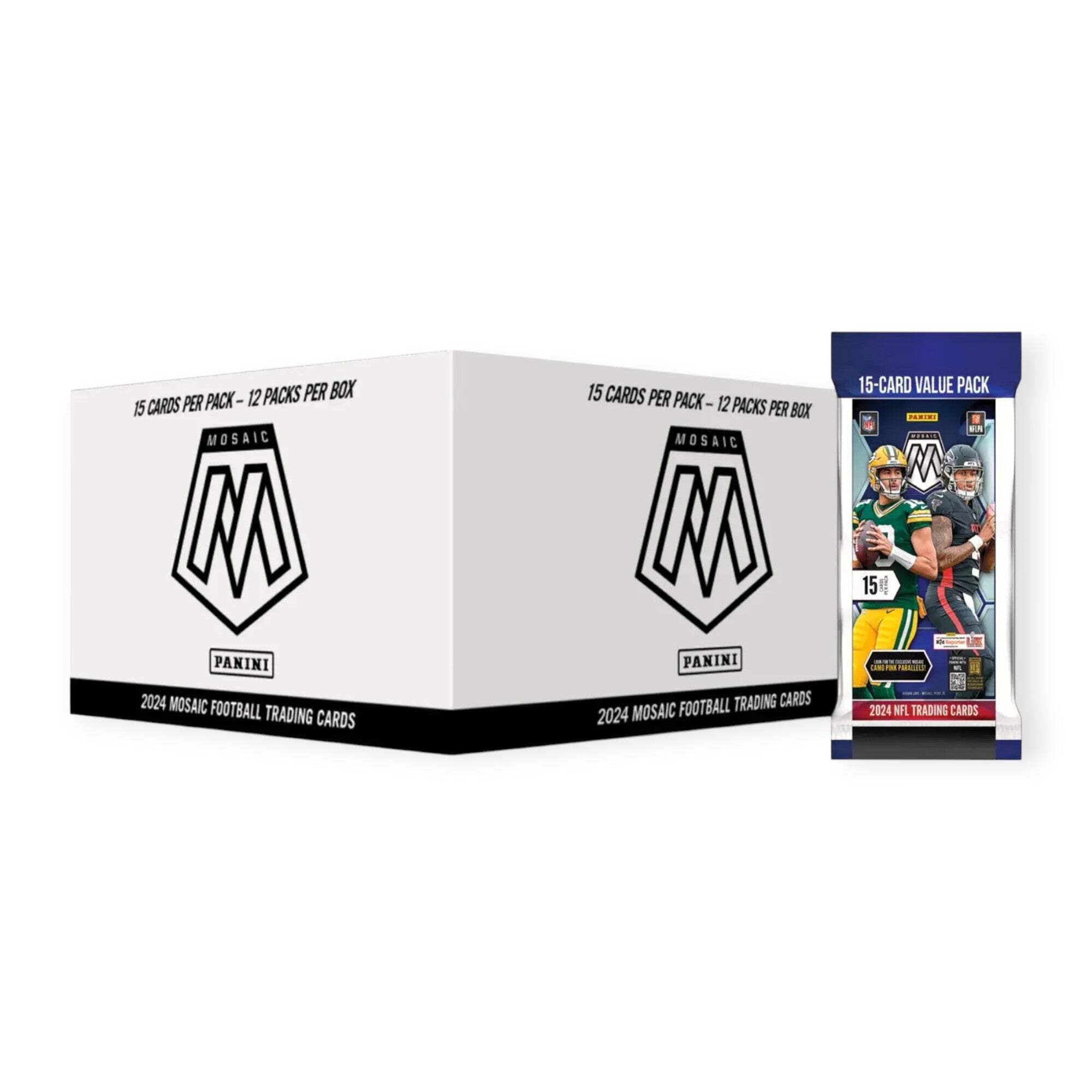 4枚セット【セットブースター産】信仰無き物あさり　FOIL　日本画　希少 2024 Panini Mosaic NFL Football Sealed Fat Pack Cello Box - 180