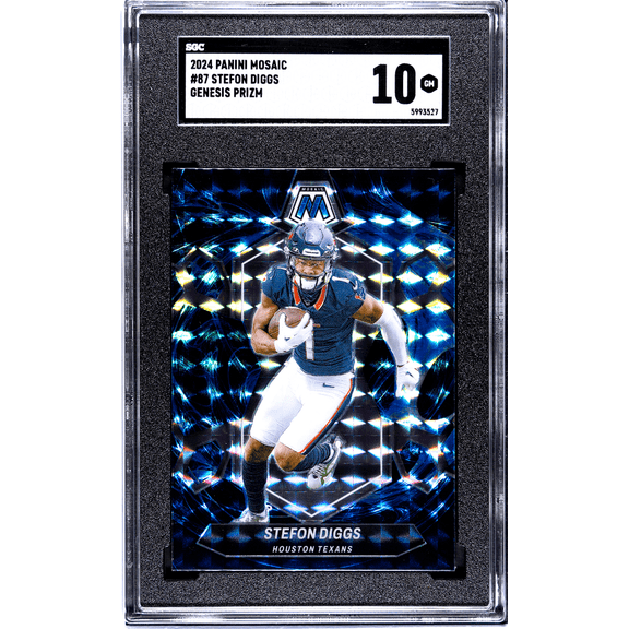 2024 Panini Mosaic Stefon Diggs #87 Genesis Prizm SGC 10