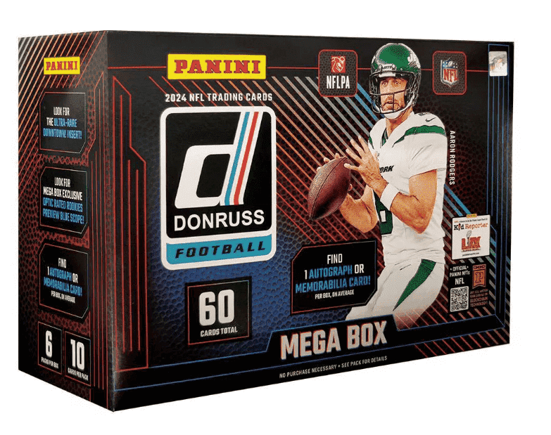 2024 Panini Donruss Football Trading Card Mega Box