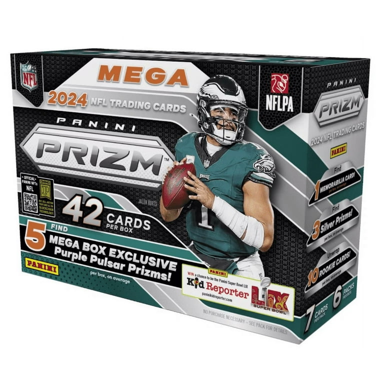 2024 Panini NFL Prizm Football Hobby Mega Box! (Purple Pulsar