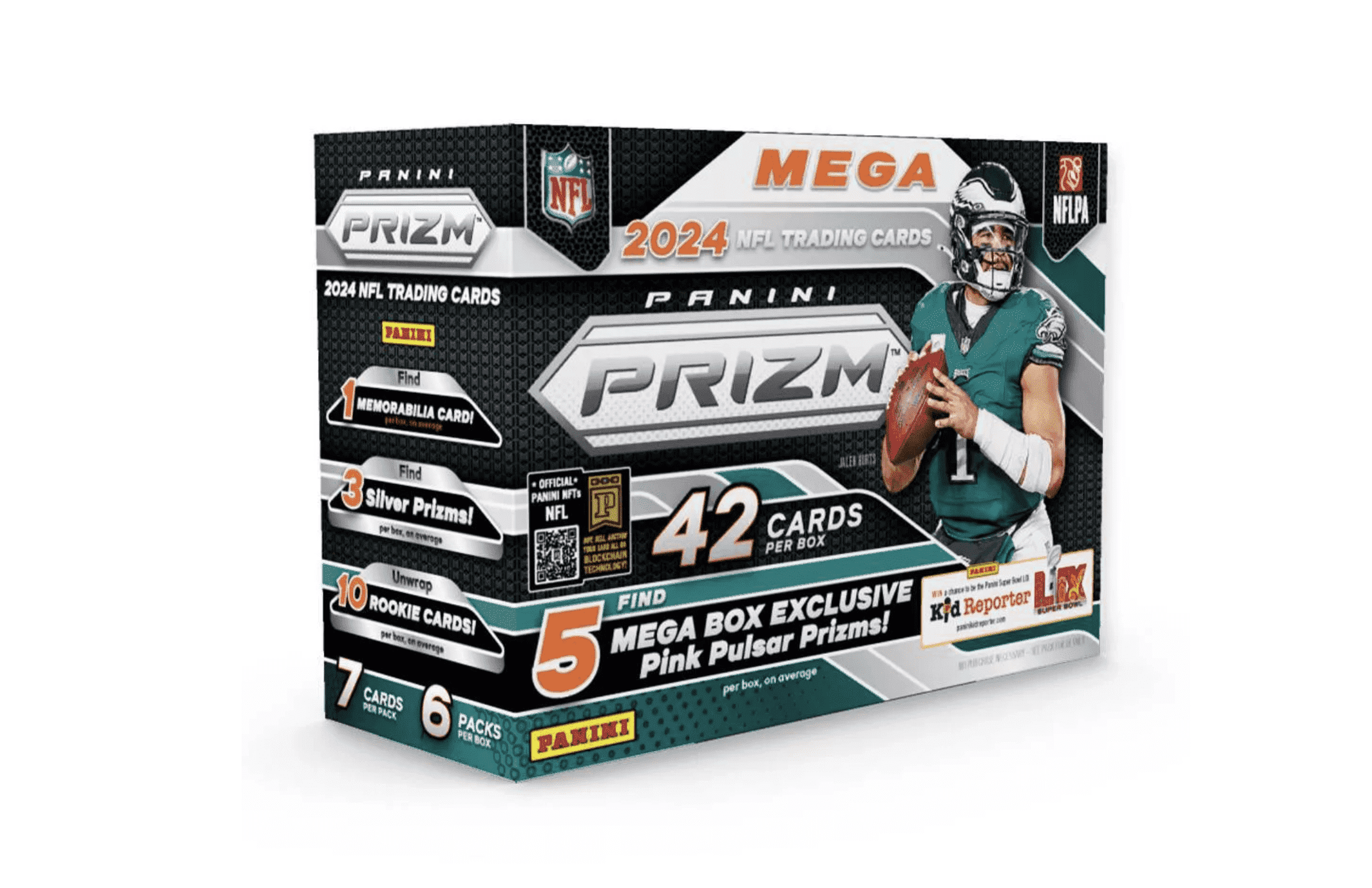 2024 Panini NFL Prizm Football Trading Card Mega Box