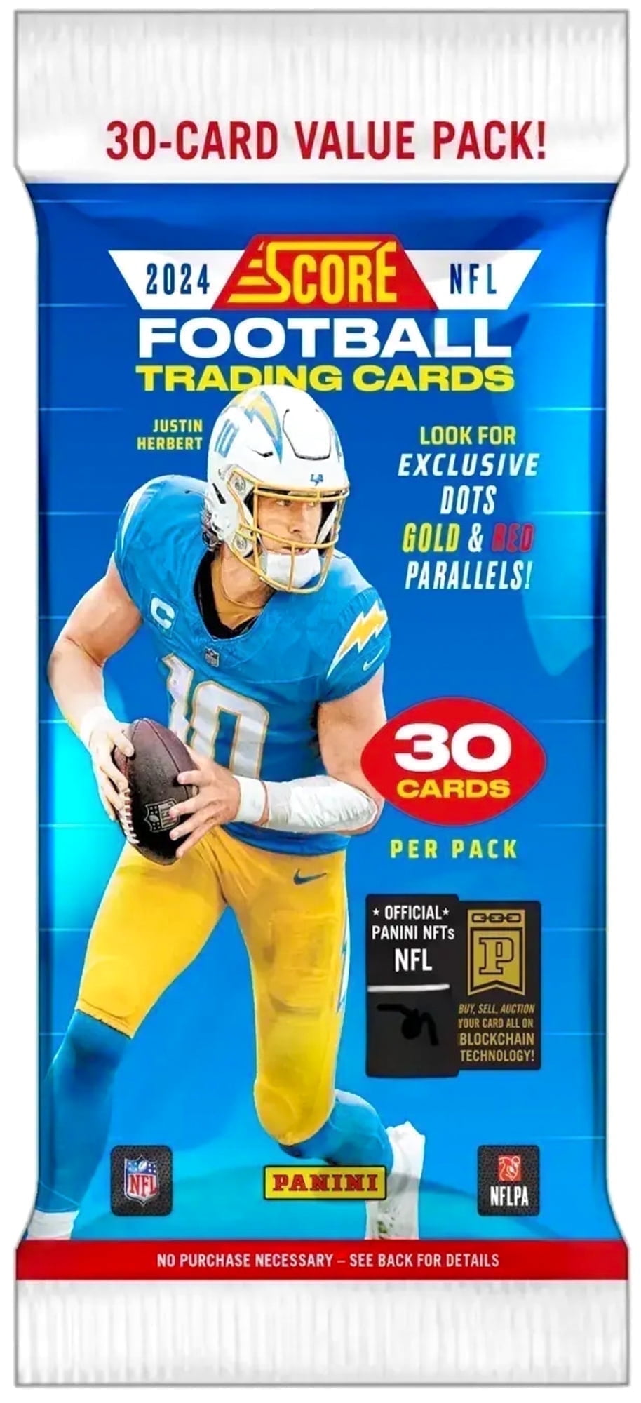 2024 Panini NFL Score Football Trading Cards Jumbo Value Pack | 30 Cards
