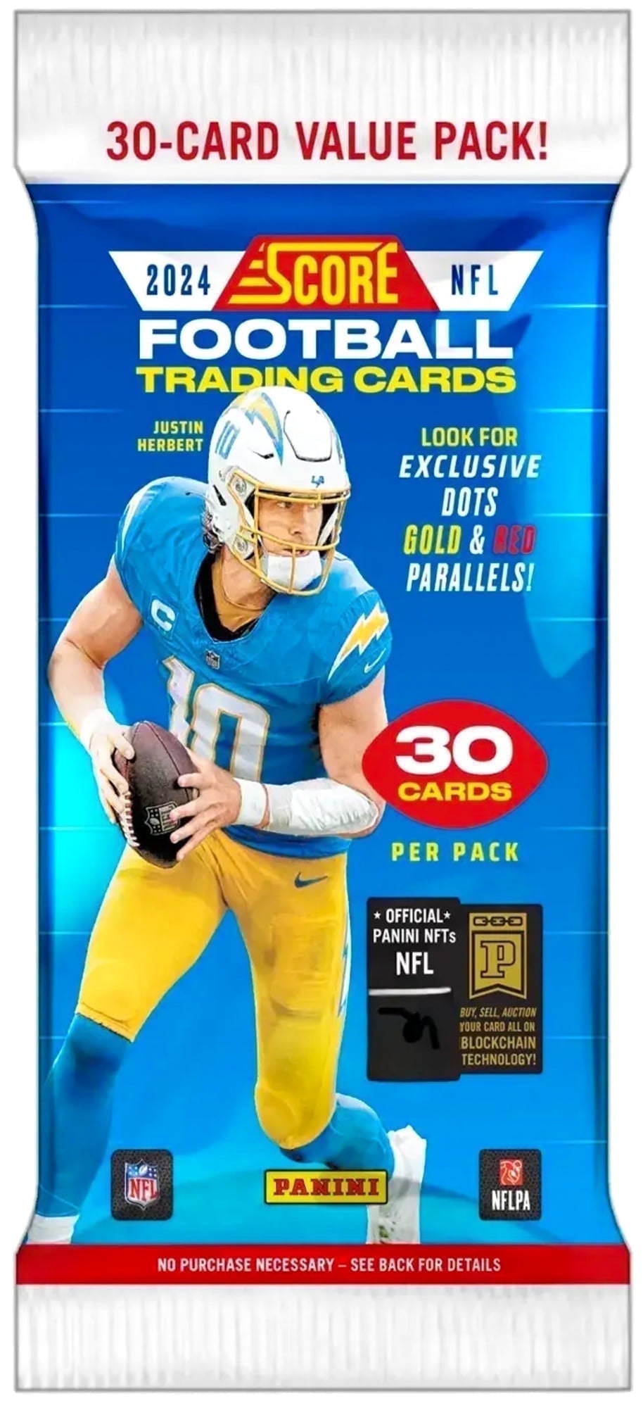 2024 Panini NFL Score Football Trading Cards Jumbo Value Pack | 30 Cards