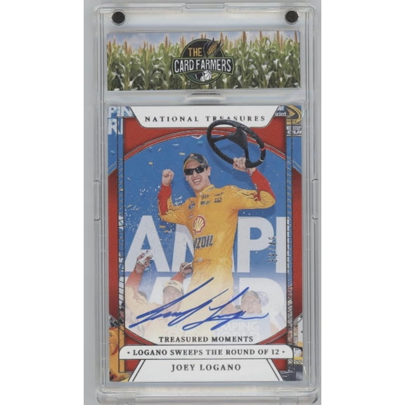 2024 Panini National Treasures Racing Joey Logano #TMS-JLO /49 Autograph Team Penske NASCAR Autographed Racing Trading Card