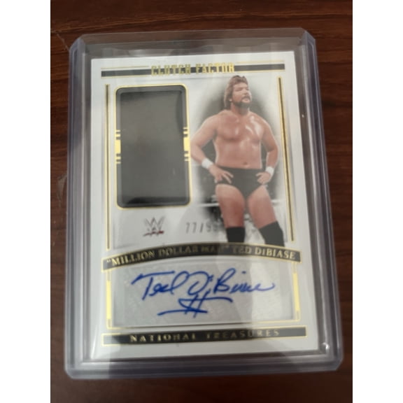 2024 Panini National Treasures WWE Ted DiBiase #CF-MDM Relic Memorabilia Autographed Wrestling Trading Card