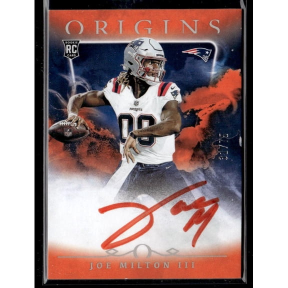 2024 Panini Origins RAU-JMI Joe Milton III Rookie Autographs Rookie /25 Patriots
