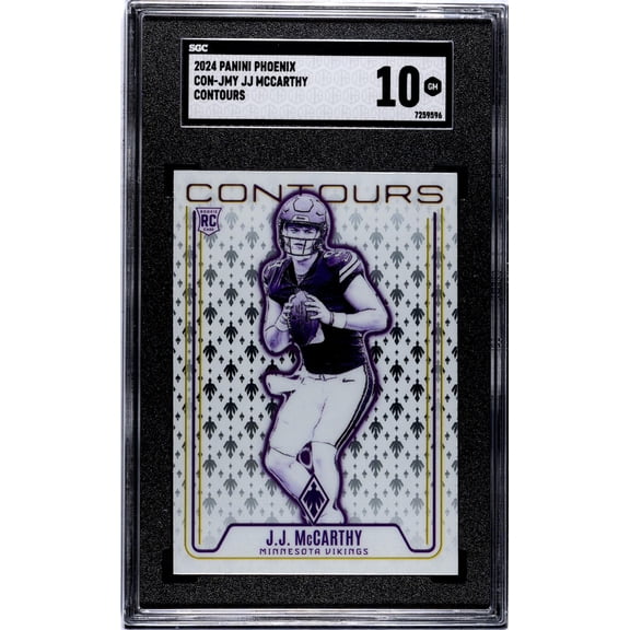 2024 Panini Phoenix #CON-JMY Jj Mccarthy Contours SGC 10