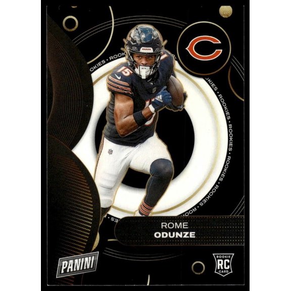 2024 Panini Player of the Day #RC3 Rome Odunze Rookies Chicago Bears Chicago Bears NFL FOOTBALL Trading Card
