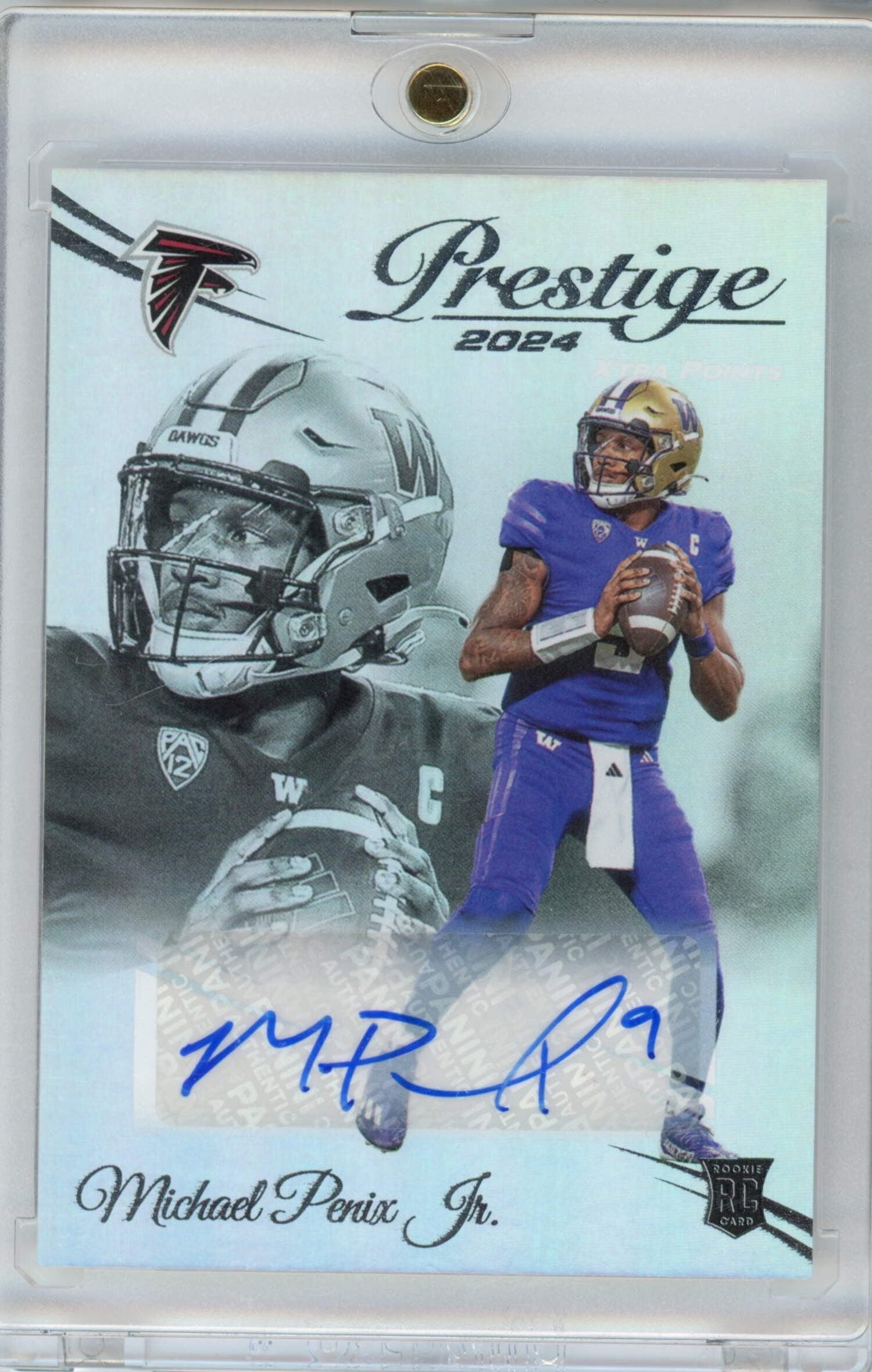 2024 Panini Prestige Michael Penix Jr #335 Xtra Points Auto