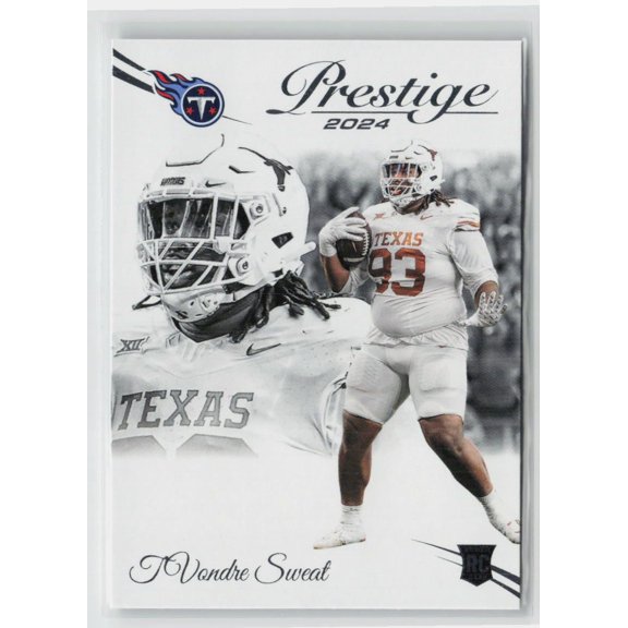 2024 Panini Prestige #343 T'Vondre Sweat RC Football Card Tennessee Titans