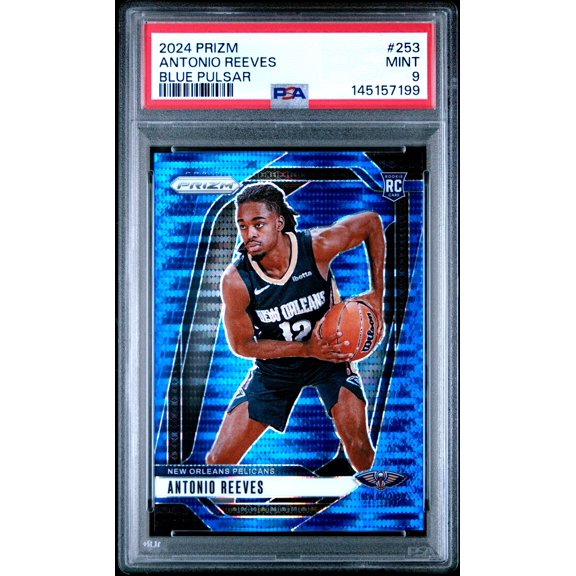 2024 Panini Prizm Antonio Reeves #253 Blue Pulsar /99 PSA 9