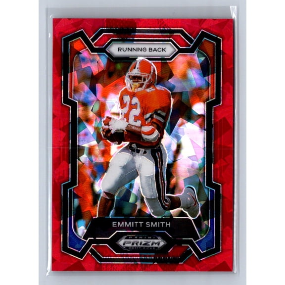2024 Panini Prizm Draft Picks Emmitt Smith #34 Red Ice Patch