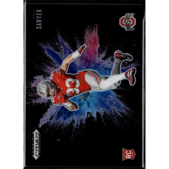 2024 Panini Prizm Draft Picks Jack Sawyer #33 RC Ohio State Buckeyes NCAA Football Trading Cards