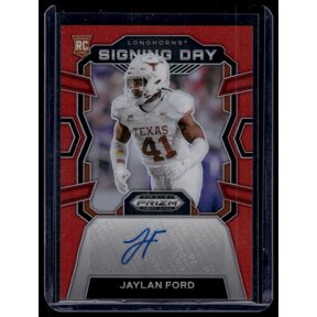 2024 Panini Prizm Draft Picks #SD-JFD Jaylan Ford Signing Day Red SN AU #/199