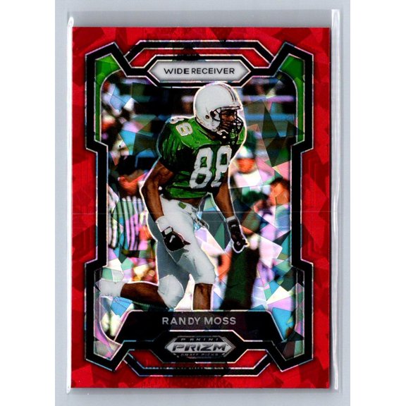 2024 Panini Prizm Draft Picks Red Ice Randy Moss #83 Football Card