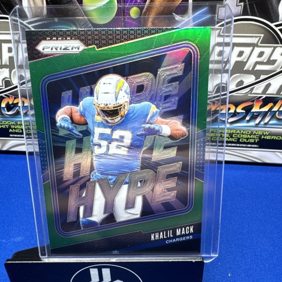 2024 Panini Prizm Khalil Mack #10 Green Prizm Parallel/Variety Insert